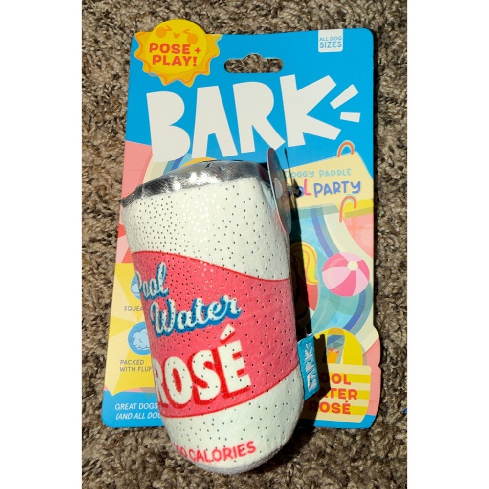 BARK- "Pool Water Rose" Plush Dog Toy (NWT)
